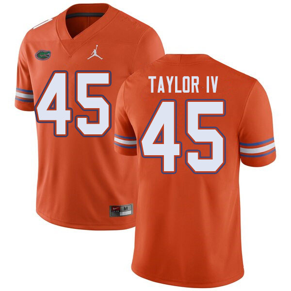 Jordan Brand Men #45 Clifford Taylor IV Florida Gators College Football Jerseys Sale-Orange - Click Image to Close